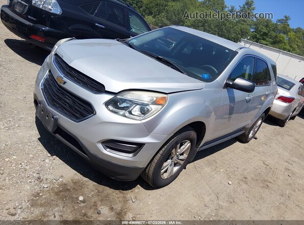 2GNALBEK3G6181072 2016 CHEVROLET EQUINOX Silver წინა მარცხენა ხედი სამი მეოთხედიდან