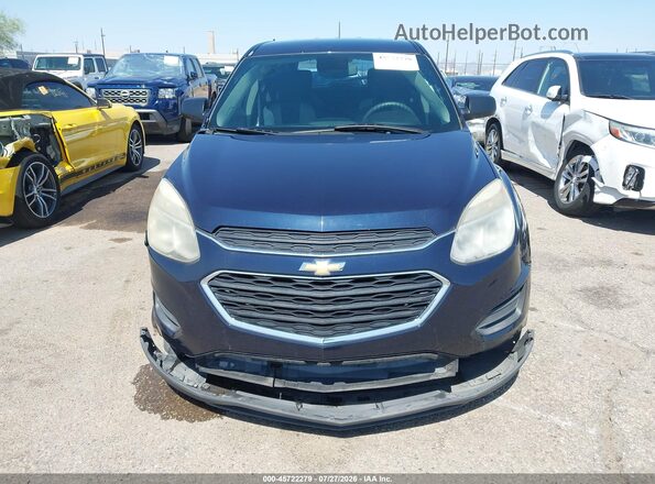 2GNALBEK3H1526891 2017 CHEVROLET EQUINOX Dark Blue Widok zestawu wskaźników