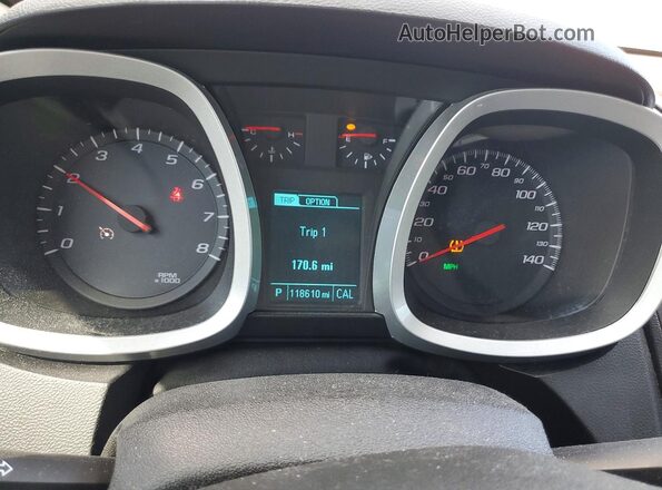 2GNALBEK3H1538894 2017 CHEVROLET EQUINOX Черный Вид щитка приборов