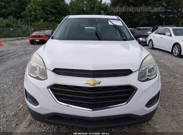 2GNALBEK3H1609883 2017 CHEVROLET EQUINOX Белый Вид щитка приборов
