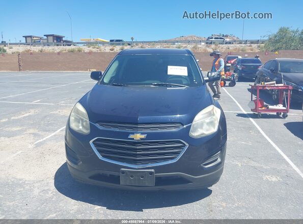 2GNALBEK3H6102730 2017 CHEVROLET EQUINOX Blue Вид щитка приладів
