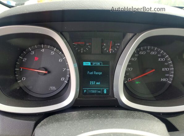 2GNALBEK4G1182048 2016 CHEVROLET EQUINOX Black Vista del cuadro de instrumentos