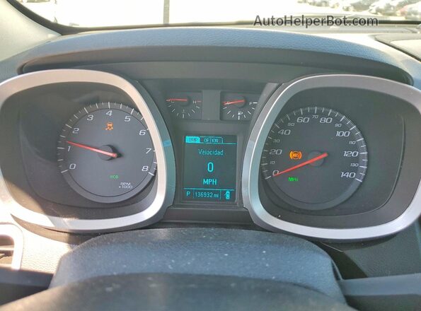 2GNALBEK4H1579230 2017 CHEVROLET EQUINOX White Widok zestawu wskaźników