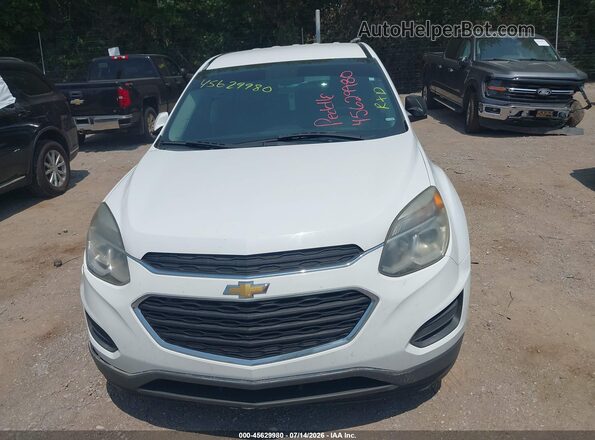 2GNALBEK4H6101554 2017 CHEVROLET EQUINOX White Vista frontal