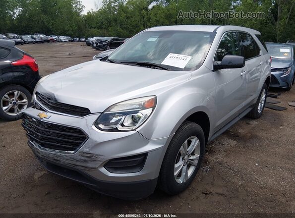 2GNALBEK5G1143775 2016 CHEVROLET EQUINOX Silver წინა მარცხენა ხედი სამი მეოთხედიდან