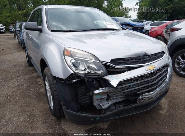 2GNALBEK5G1143775 2016 CHEVROLET EQUINOX Silver წინა ხედი