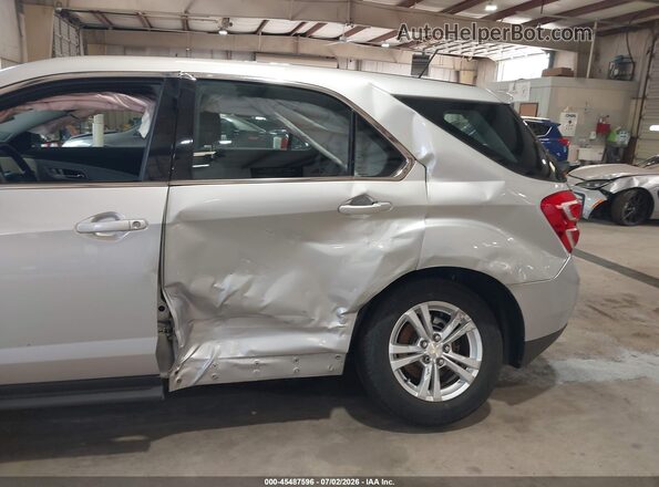 2GNALBEK5H1526990 2017 CHEVROLET EQUINOX Silver Widok z przodu
