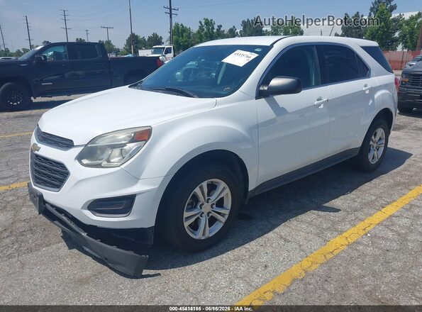2GNALBEK5H1590382 2017 CHEVROLET EQUINOX White Vista tres cuartos delantera izquierda