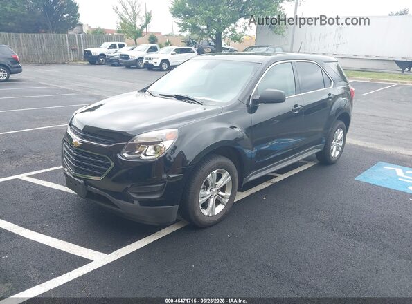 2GNALBEK5H1590995 2017 CHEVROLET EQUINOX Black Vista tres cuartos delantera izquierda