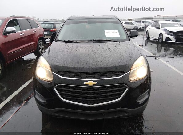 2GNALBEK7G1125312 2016 CHEVROLET EQUINOX Black Widok zestawu wskaźników