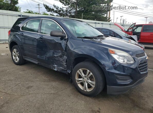 2GNALBEK7H1565287 2017 CHEVROLET EQUINOX Синий Передняя правая четверть
