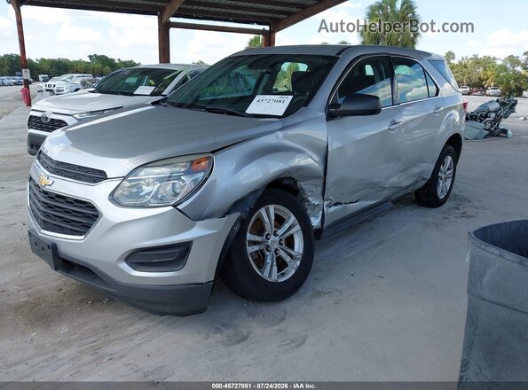 2GNALBEK9H1534820 2017 CHEVROLET EQUINOX Silver Przód lewy