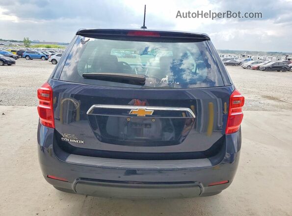 2GNALBEKXH1604793 2017 CHEVROLET EQUINOX Blue უკანა ხედი