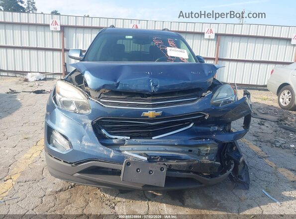 2GNALCEK0G6133230 2016 CHEVROLET EQUINOX Blue Instrument cluster view