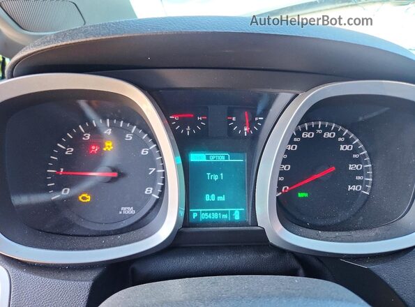 2GNALCEK0G6274363 2016 CHEVROLET EQUINOX Black Instrument cluster view