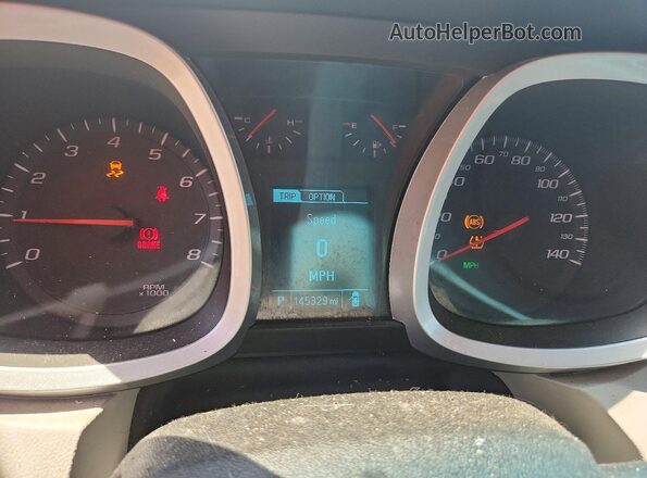 2GNALCEK0H1537191 2017 CHEVROLET EQUINOX Gray Вид щитка приладів