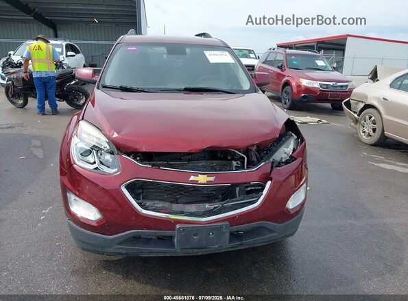 2GNALCEK0H1589100 2017 CHEVROLET EQUINOX Maroon Вид щитка приладів