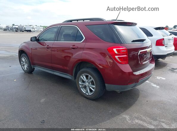 2GNALCEK0H1589100 2017 CHEVROLET EQUINOX Maroon Задня ліва чверть
