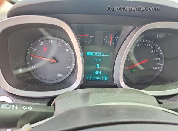 2GNALCEK1G1147358 2016 CHEVROLET EQUINOX White Instrument cluster view