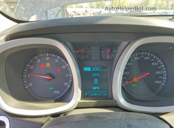 2GNALCEK1G6104772 2016 CHEVROLET EQUINOX Black Вид щитка приладів