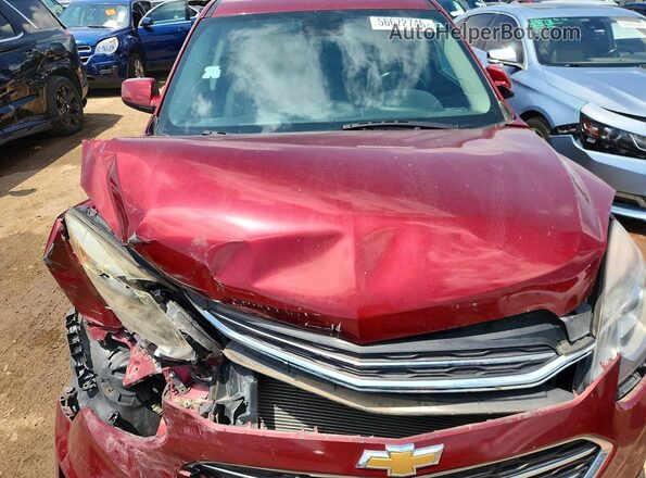 2GNALCEK2H1505987 2017 CHEVROLET EQUINOX Red Widok wnętrza z tyłu