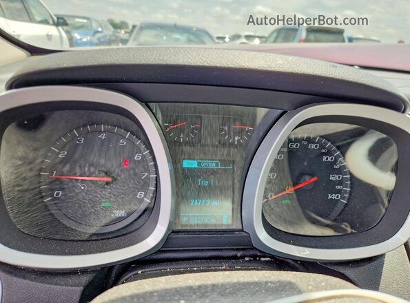 2GNALCEK2H1505987 2017 CHEVROLET EQUINOX Red Widok zestawu wskaźników