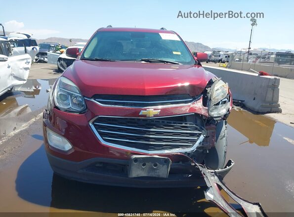 2GNALCEK2H6160611 2017 CHEVROLET EQUINOX Maroon Vista del cuadro de instrumentos