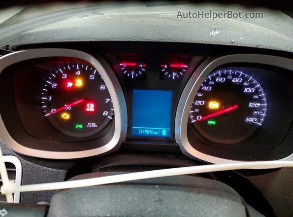2GNALCEK3H6256943 2017 CHEVROLET EQUINOX Black Instrument cluster view