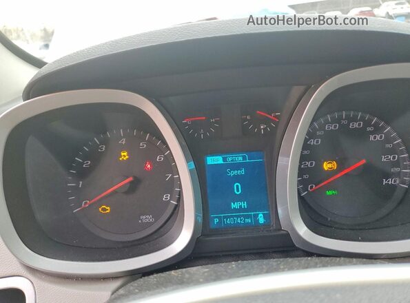 2GNALCEK6H6314852 2017 CHEVROLET EQUINOX Gray Вид щитка приладів