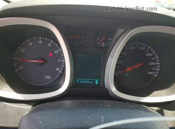 2GNALCEK7G1142049 2016 CHEVROLET EQUINOX Silver Widok zestawu wskaźników