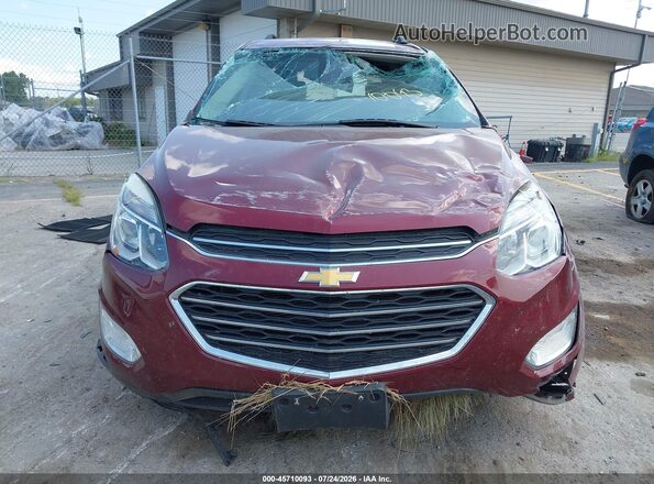2GNALCEK7G6273792 2016 CHEVROLET EQUINOX Burgundy Սարքավորումների վահանակի տեսք