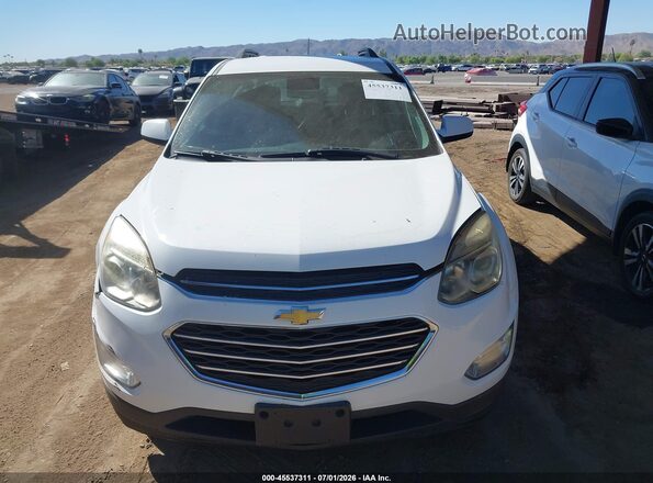 2GNALCEK7H6195287 2017 CHEVROLET EQUINOX Белый Вид щитка приборов