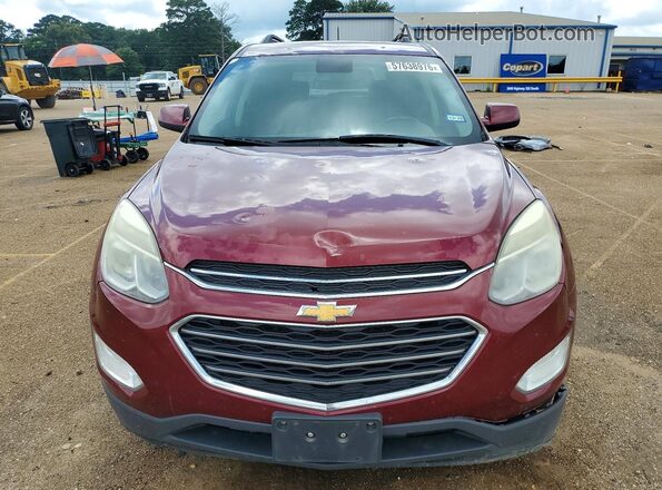 2GNALCEK8H1586297 2017 CHEVROLET EQUINOX Бордовый Вид спереди