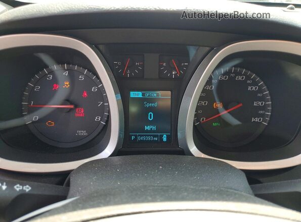 2GNALCEK8H1601591 2017 CHEVROLET EQUINOX White Instrument cluster view