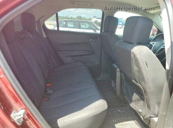 2GNALCEK8H1606015 2017 CHEVROLET EQUINOX Red Rear seats view