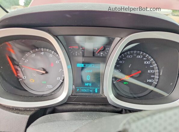 2GNALCEKXG1149111 2016 CHEVROLET EQUINOX Red ხელსაწყოთა პანელის ხედი