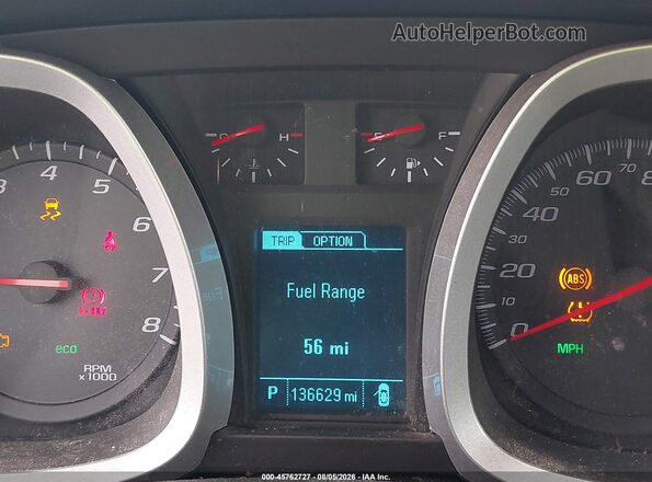 2GNALCEKXG1175093 2016 CHEVROLET EQUINOX Silver Вид задніх сидінь