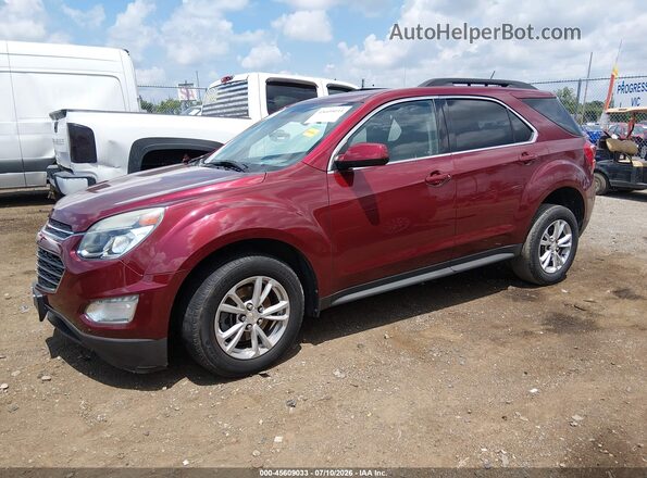 2GNALCEKXH1567444 2017 CHEVROLET EQUINOX Red Передня ліва чверть