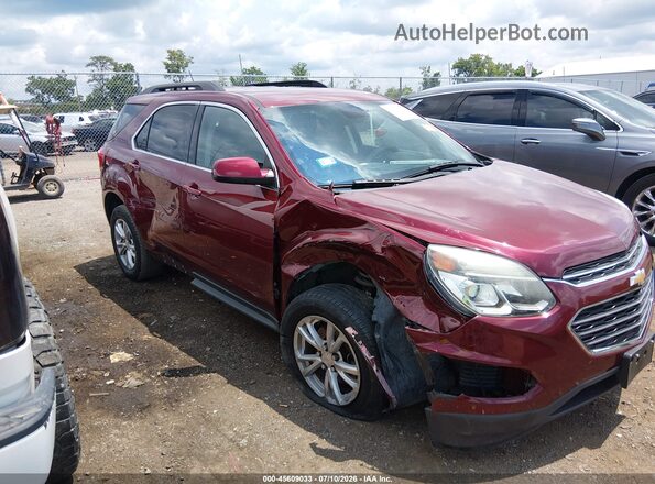 2GNALCEKXH1567444 2017 CHEVROLET EQUINOX Red Вид задньої частини салону
