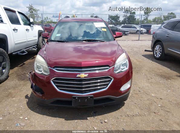 2GNALCEKXH1567444 2017 CHEVROLET EQUINOX Red Вид щитка приладів