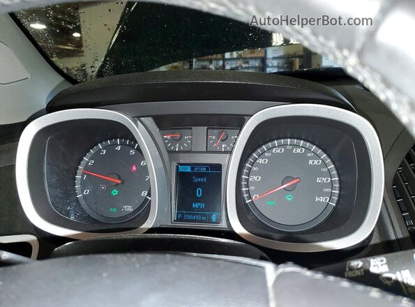 2GNALCEKXH1583742 2017 CHEVROLET EQUINOX Blue Вид щитка приладів