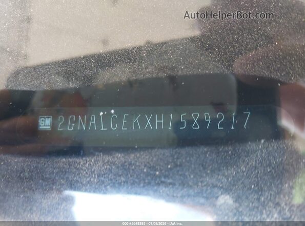 2GNALCEKXH1589217 2017 CHEVROLET EQUINOX Серый Вид подкапотного пространства