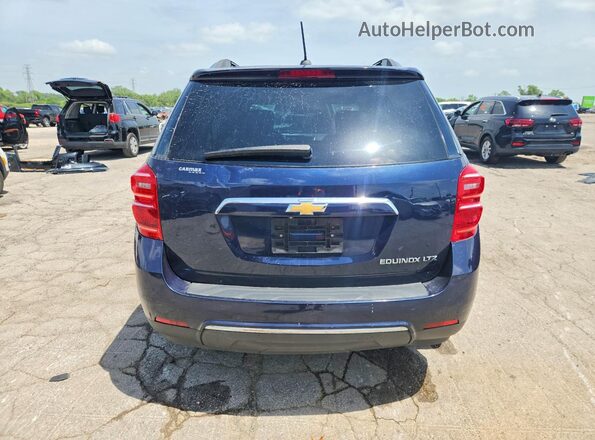 2GNALDEK4G1111380 2016 CHEVROLET EQUINOX Blue უკანა ხედი
