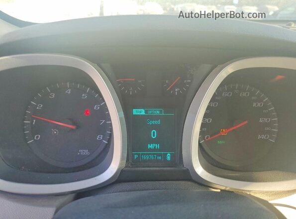 2GNALDEKXG6267619 2016 CHEVROLET EQUINOX White Vista del cuadro de instrumentos