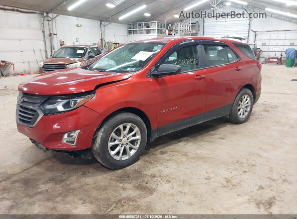 2GNAXHEV0L6180635 2020 CHEVROLET EQUINOX Orange Առջևի ձախ երեք քառորդ տեսարան