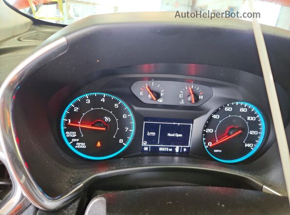 2GNAXHEV1L6114305 2020 CHEVROLET EQUINOX Оранжевый Вид щитка приборов