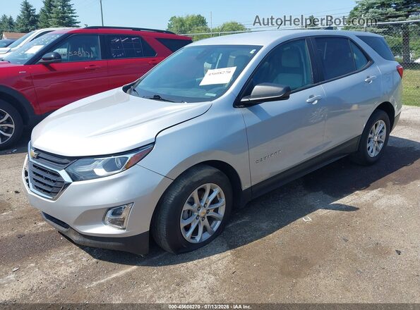 2GNAXHEV7L6165405 2020 CHEVROLET EQUINOX Серебряный Передняя левая четверть