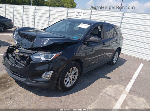 2GNAXHEV7M6152834 2021 CHEVROLET EQUINOX Черный Передняя левая четверть