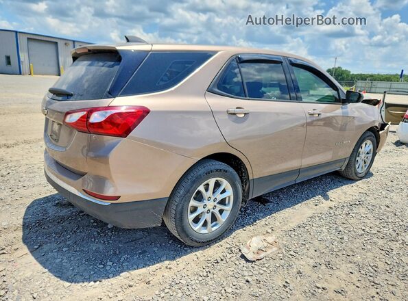 2GNAXHEVXJ6163175 2018 CHEVROLET EQUINOX Gold Trasero derecho