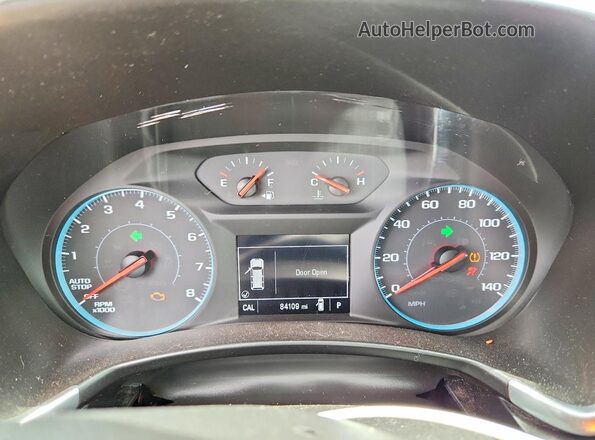 2GNAXJEV0J6260392 2018 CHEVROLET EQUINOX Tan ხელსაწყოთა პანელის ხედი